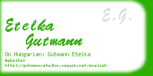 etelka gutmann business card